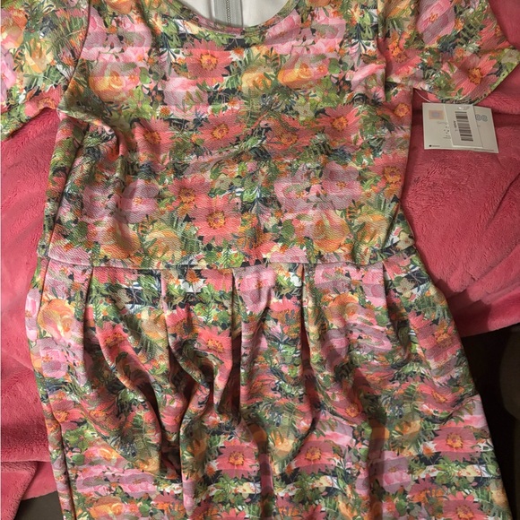 LuLaRoe women’s  Dress - Pink and Orange Floral - Picture 1 of 4